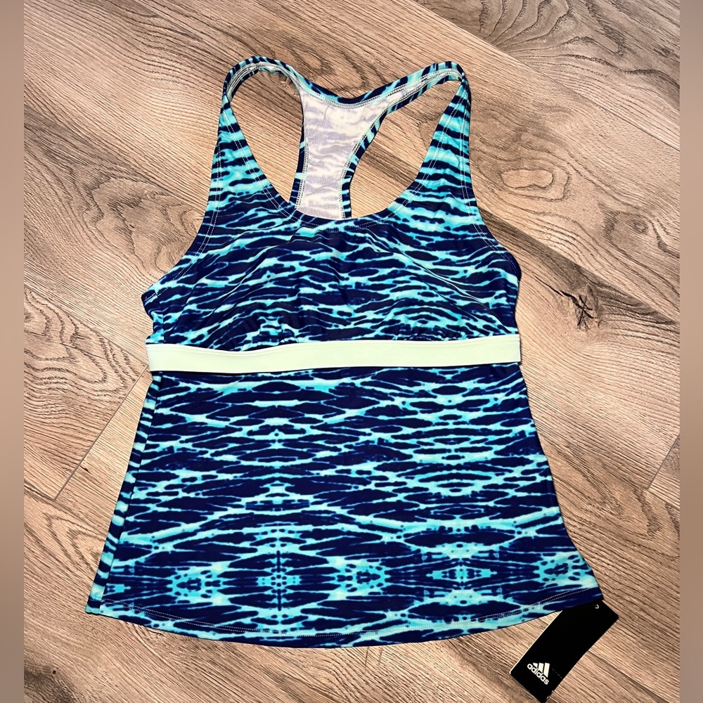 NWT Adidas Women's Swim Tankini navy top size‎ Medium